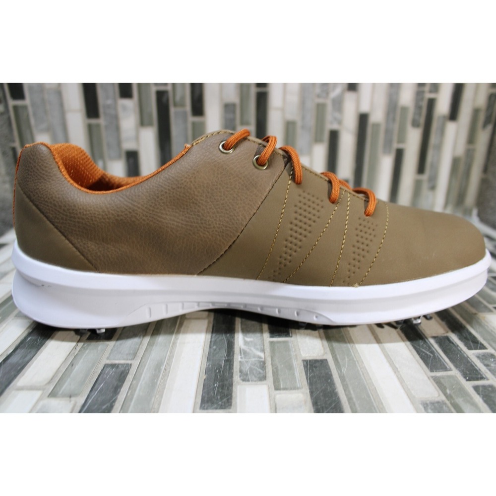 FootJoy Men's Contour Series Golf Shoes 54053 Brown White Size 7 Extra Wide - Picture 5 of 10